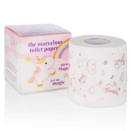 Novelty Unicorn Toilet Paper | Popcorn Scented Aroma | Secret Santa Gift