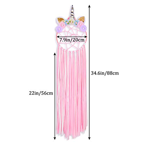 Girls Unicorn Headband Holder | Hair Bow Holder | Hair Clips Organizer | Pink