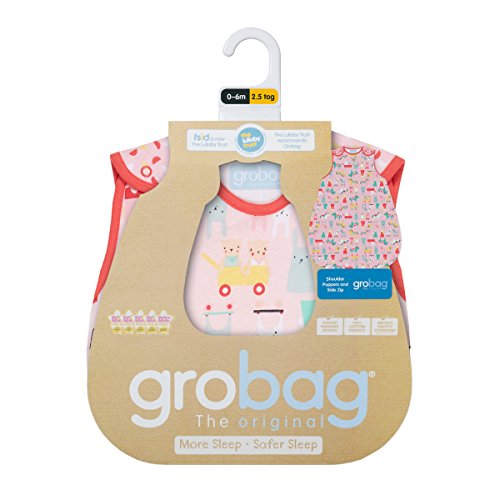 The Gro Company Sugar and Spice Unicorn Grobag Baby Sleeping Bag, 6-18 Months, 2.5 Tog