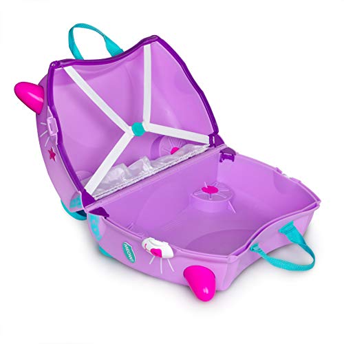 Trunki Children’s Ride-On Suitcase & Hand Luggage: Cassie Cat (Lilac)