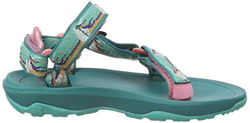 Teva Unisex Kid's Hurricane XLT2 Open Toe Sandals, Green Pink