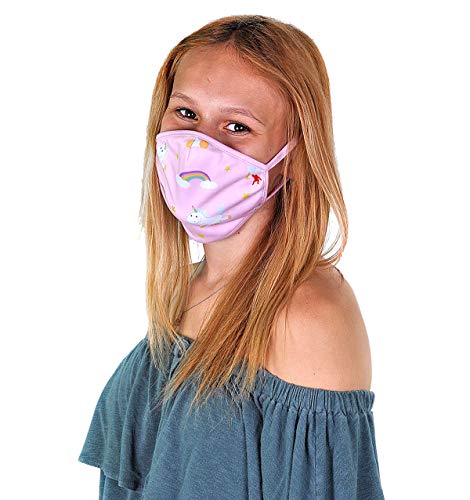 Kids Unicorn & Rainbows Face Mask