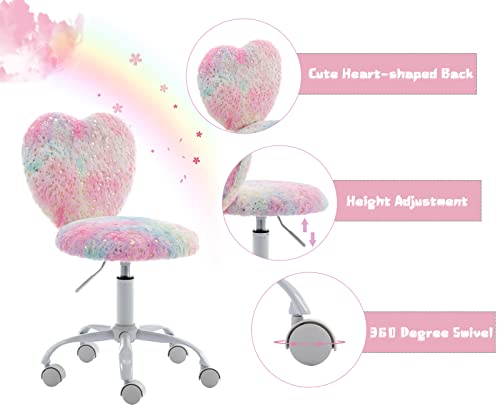 Faux Fur Unicorn Computer Chair | Faux Fur
