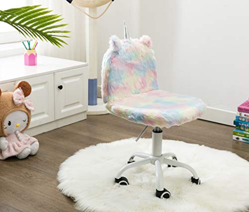 Pastel Coloured Unicorn Desk Chair 