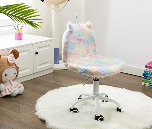 Pastel Coloured Unicorn Desk Chair