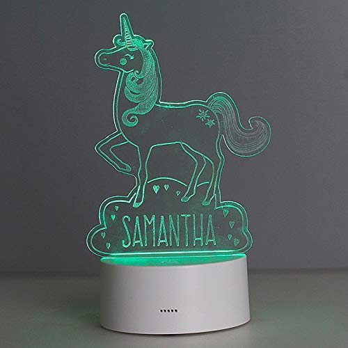 Unicorn Personalised Night Light LED