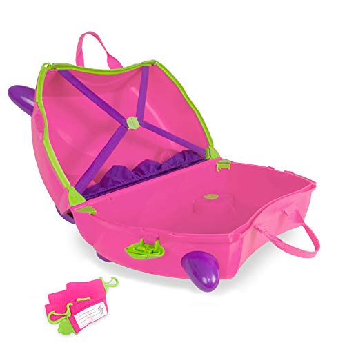 Trunki Children’s Ride-On Suitcase & Kid's Hand Luggage: Trixie (Pink) Unicorn