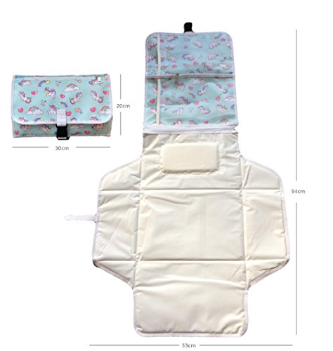 portable unicorn nchanging bag and mat and storage