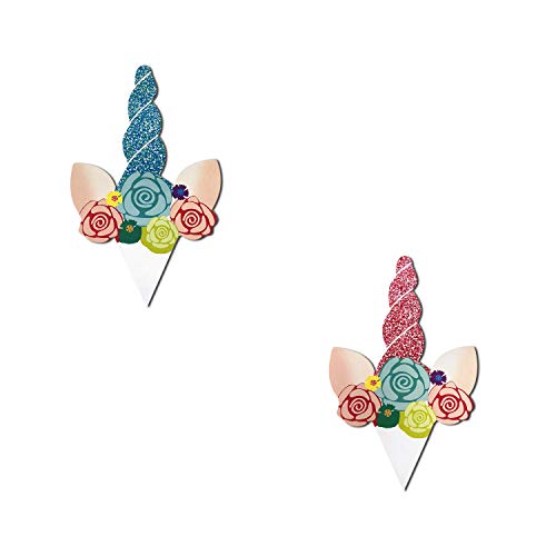 Unicorn Cupcake Topper Cases Wrapper Decorations - Pack of 24