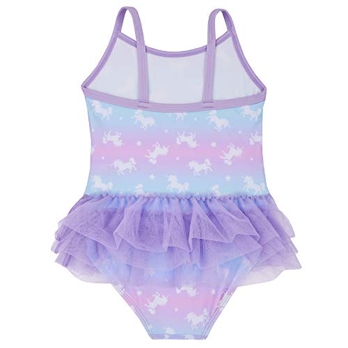 Unicorn swimming costume lilac tutu