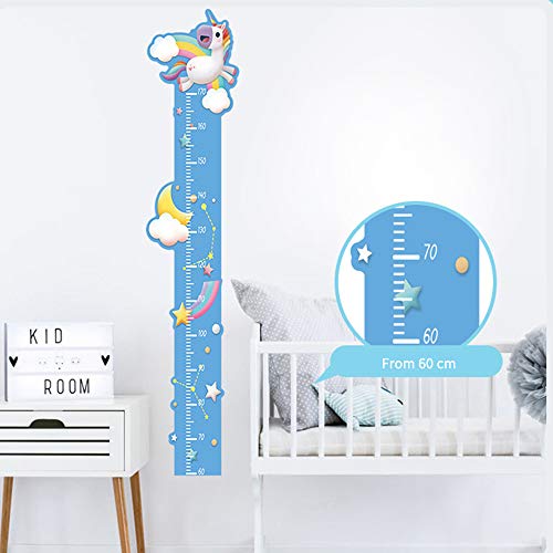 Cute Unicorn Height Chart Room Wall Stickers | Home Decoration