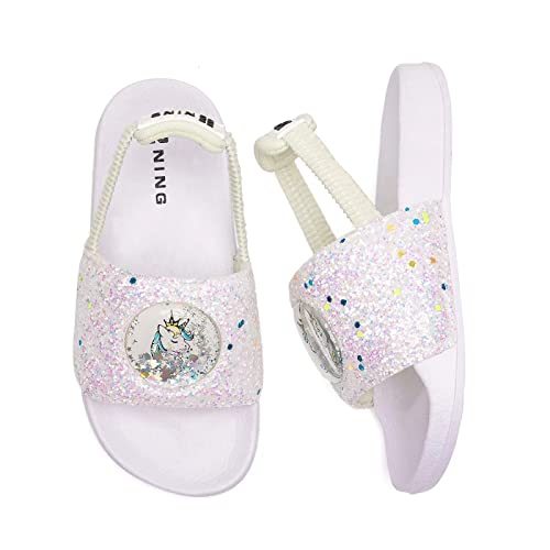 Unicorn Girls Sliders | Sequined