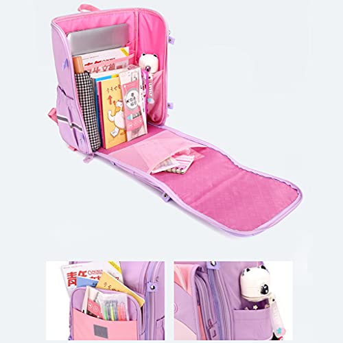 School Bags Rolling Backpacks Children Trolley Backpack Schoolbag with Six Wheels Climbing Stairs Unisex Children Satchel for School Sports Outdoors Travel