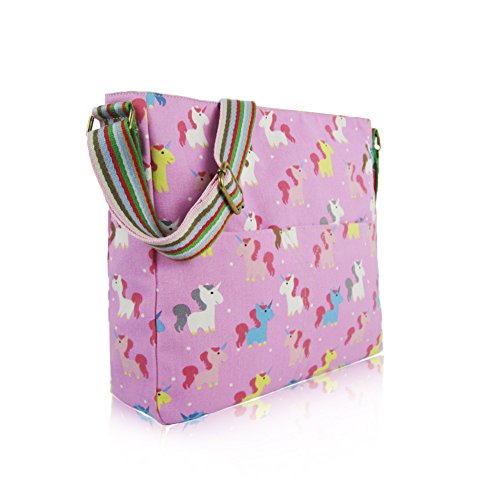 Pink Unicorn Messenger Bag