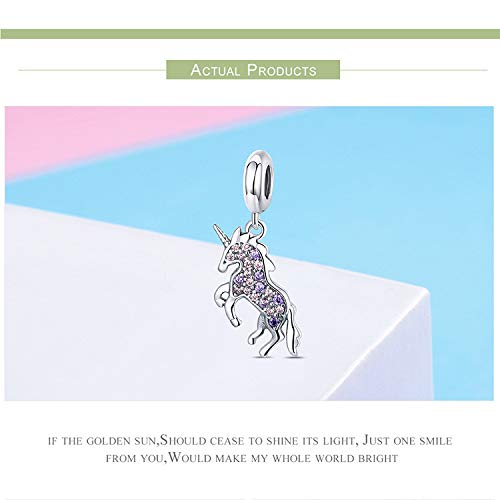 Pink Unicorn 925 Sterling Silver Charm Bead | Women, Girls | Gift 