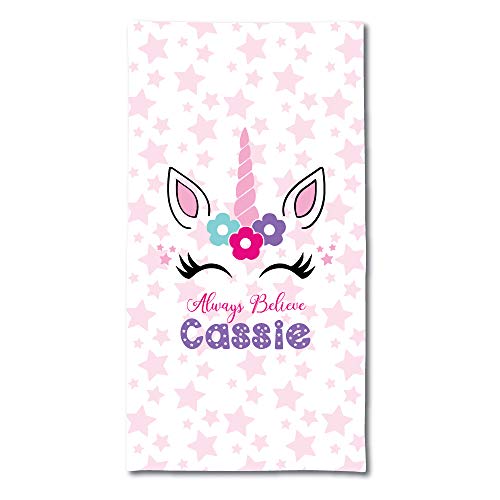 Personalised Unicorn Bath Towel
