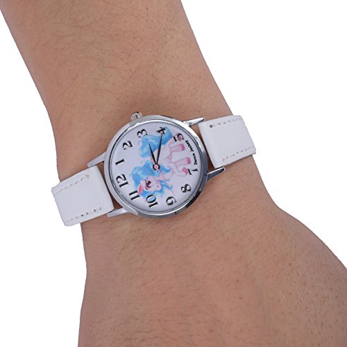 Girls White Unicorn Watch