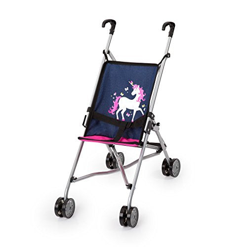 Bayer Design | Unicorrn Dolls Buggy | Pram For Toddler | Blue/Pink