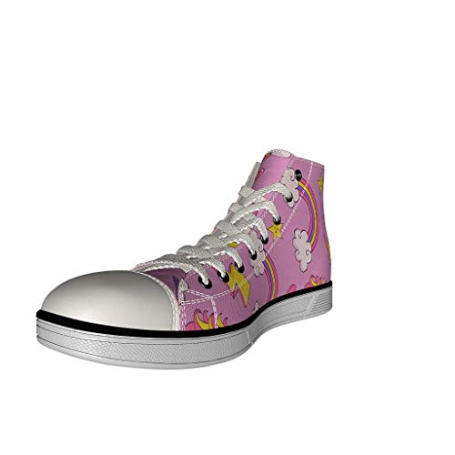 Rainbow unicorn trainers pink yellow