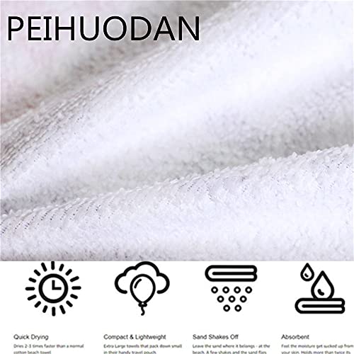 Beach Towels for Kids Girls Adults Women, Extra Large Childrens Beach Towels Microfibre XXL Unicorn Rainbow Pink Purple Animal Quick Dry Kids Bath Towels for Girls Beach Blanket (100 x 180 cm,D)