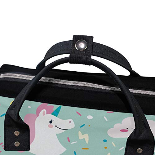 Mint Green Unicorn Nappy Changing Bag