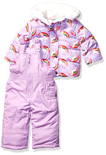Carter's Baby Girls' Heavyweight Jacket and Pants Snowsuit | Unicorns & Rainbows