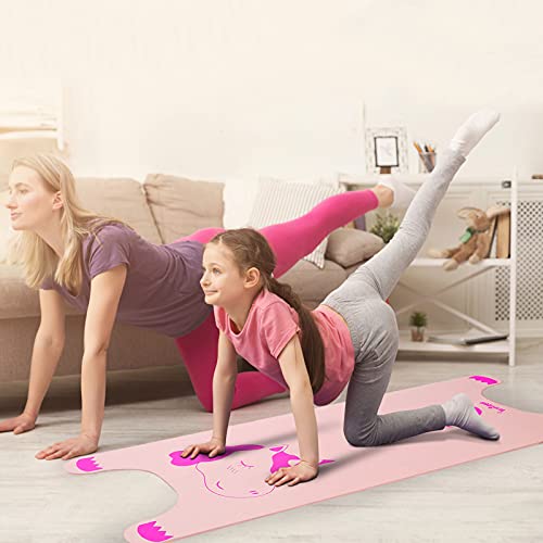 Kids Unicorn Yoga Mat | Pink