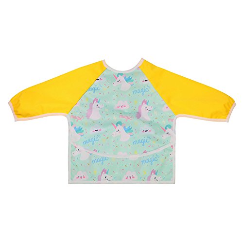 Unicorn Long Sleeved Eating Bibs