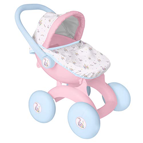 Pink & Blue Unicorn Design 4 In 1 Stroller Pram