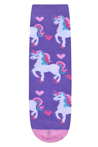 Purple Unicorn Socks Girls