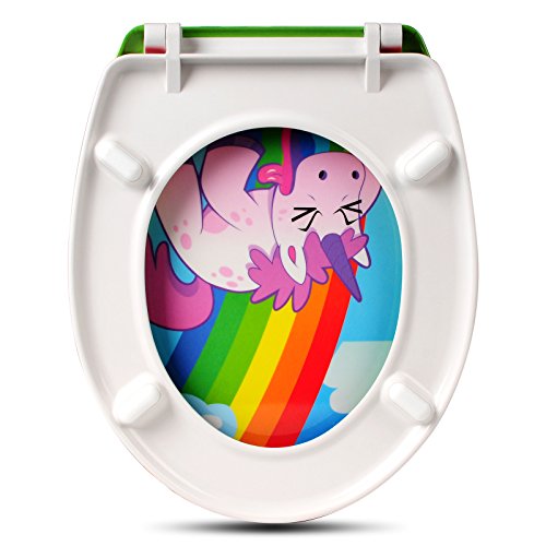 Unicorn Toilet Seat With Soft Close And Adjustable Hinge