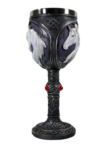 Unicorn Black Goblet