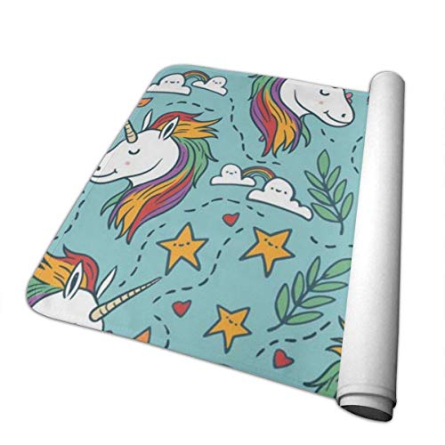 Starry Sky Rainbow Unicorn Changing Mat Portable Travel - Green