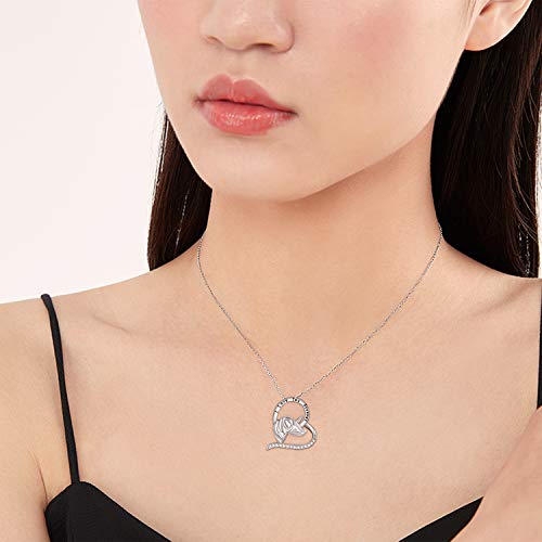 Love Heart Unicorn Necklace | Unicorn Gift 