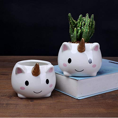 Unicorn plant pot set