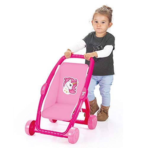 Unicorn Pink Stroller | Children's Baby Doll Pram | Girls & Boys Aged 18 Months +