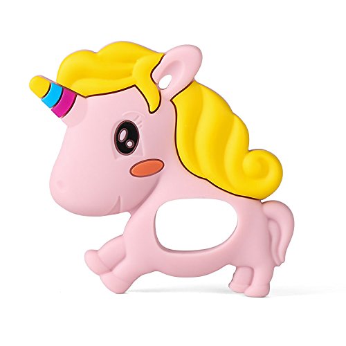 Pink Unicorn Teether For Babies And Children
