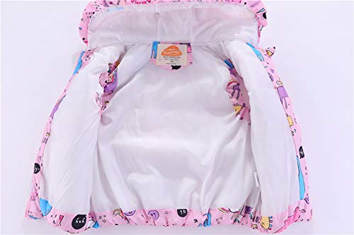 Toddler Girls Unicorn Navy Blue Gilet Outerwear | 3-4 Years