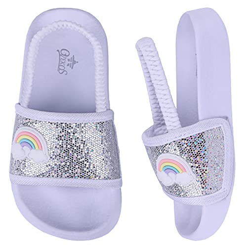 Girls Flip Flops Summer Sliders | Rainbows