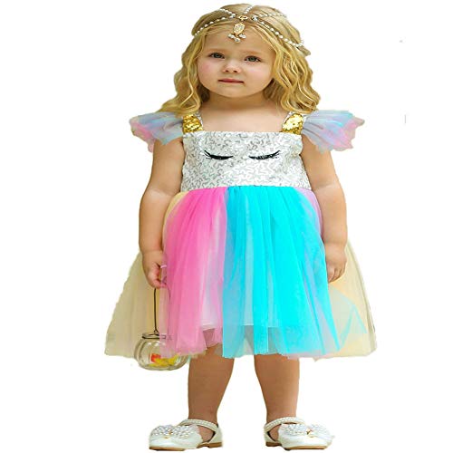 Toddlers Unicorn Fancy Party Dress