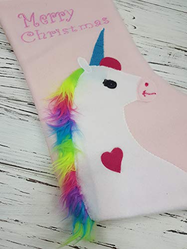 Personalised Unicorn Xmas Stocking