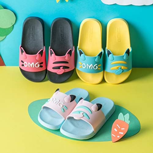 Boys Kids Classic Beach Slippers Slide Sandals Pool Shoes Soft Flip Flops Summer Anti-Slip House Slippers