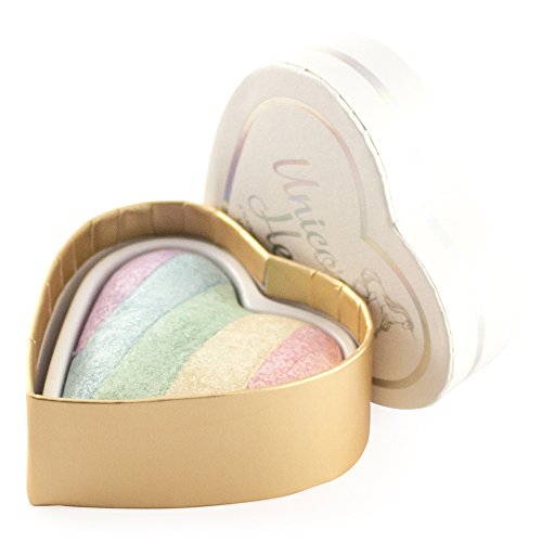 Unicorn make up revolution highlighter. Rainbow hues, sheen shimmer colour.