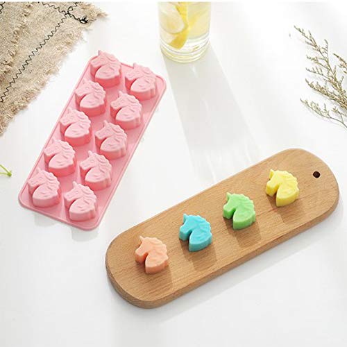 4 Piece Unicorn Ice Cube Tray | Silicone Fondant Mould | Cake Decorating Baking Mould
