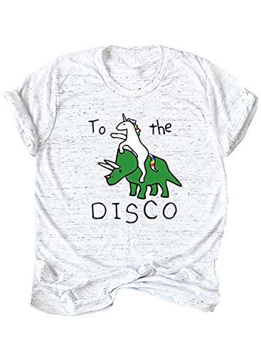 Unicorn & Dinosaur T-Shirt For Girls & Teens