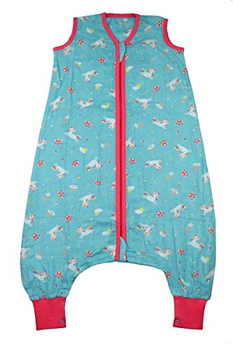 Slumbersac Muslin Sleeping Bag with Feet Approx. 0.2 Tog - Unicorn - 3-4 Years/100cm