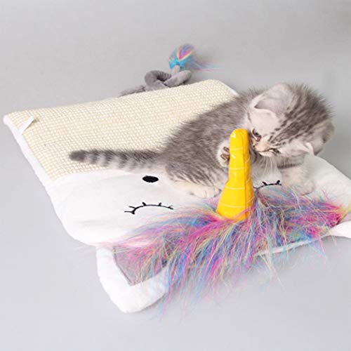 Unicorn Design Cat Scratch Pad | Resting Mat For Cats & Kittens