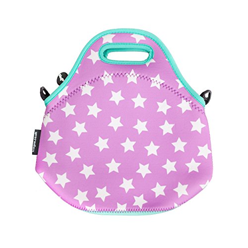 Unicorn Purple Stars FRINGOO® Kids Lunch Bag | Children Thermal Insulated Tote Bag