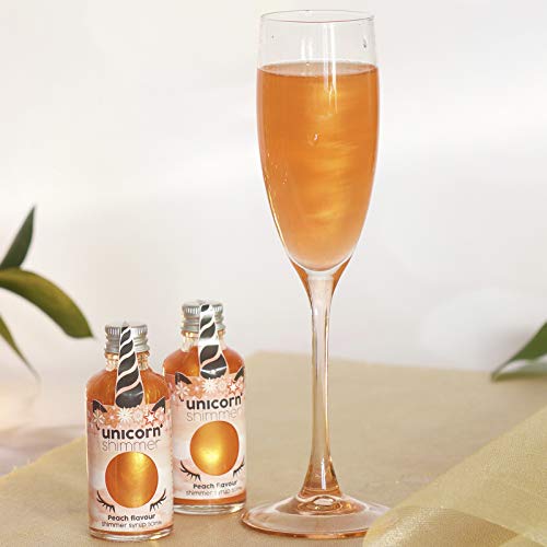 Unicorn Shimmer Selection Pack Shimmer Syrup 5 x 50ml | Sugar Free | Prosecco, Gin and Cocktail Making | Alcohol Free Mixer