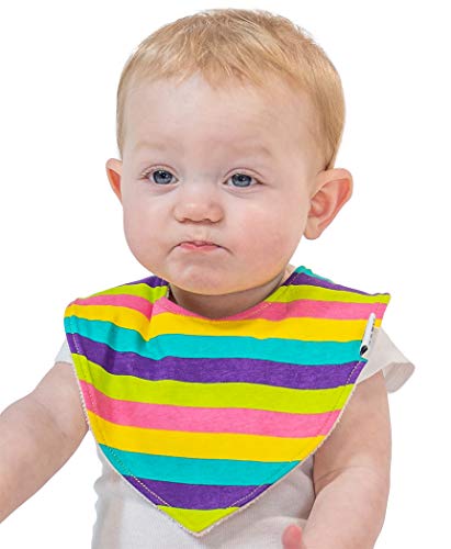 Girls Unicorn Bandanna Bib (Pack of 2)  (One Size) (Multicoloured)